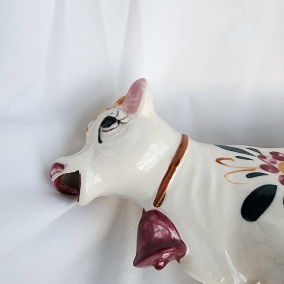 Vintage Royal Japan Cow Creamer or Planter Handpainted with spout - Picture 10 of 16